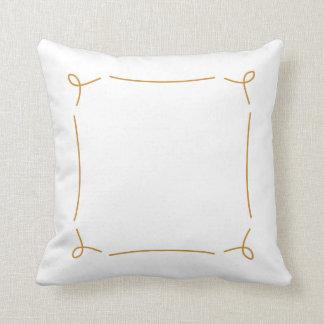 Personalised Gold Decorative Accent Pillow