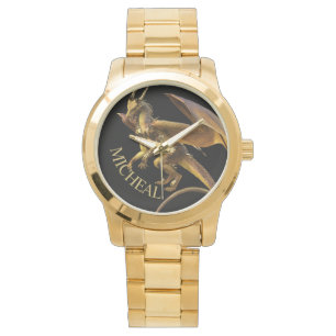 Personalised Gold Dragon Fantasy Watch