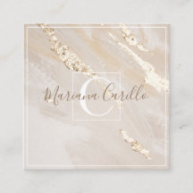 Personalised Gold Foil Marble Monogram