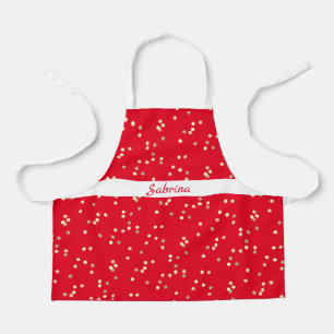 Personalised Gold Glitter Apron