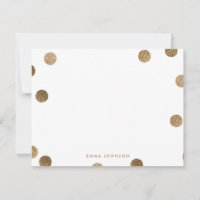 Personalised Gold Glitter Modern Polka Dot