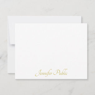 Personalised Gold Handwritten Script Text Template