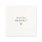 Personalised Gold Heart Wedding Paper Napkins