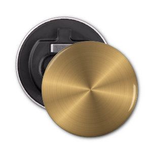 Personalised Gold Metallic Radial Texture Bottle Opener