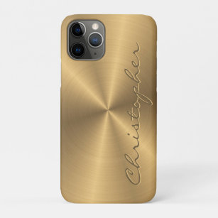 Personalised Gold Metallic Radial Texture Case-Mate iPhone Case