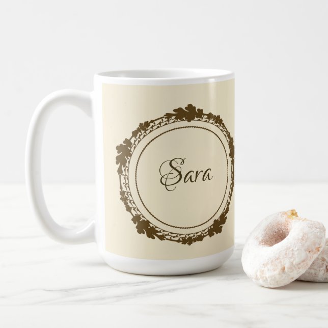 Personalised gold mug (With Donut)
