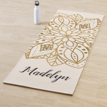 Personalised Gold Nature Mandala