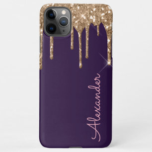 Personalised Gold Purple Handwritten BUDGET iPhone 11Pro Max Case