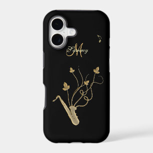 Personalised Gold Saxophone iPhone 5 Case