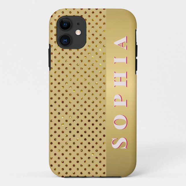 Personalised Golden Design for Special Occasion Case-Mate iPhone Case (Back)