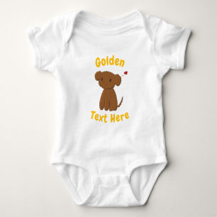 Personalised Golden Doodle Dog Baby Bodysuit