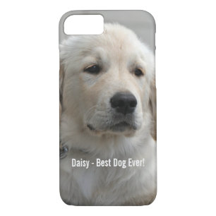 Personalised Golden Retriever Dog Photo and Name iPhone 8/7 Case