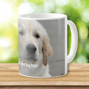 Personalised Golden Retriever Dog Photo and Name Coffee Mug