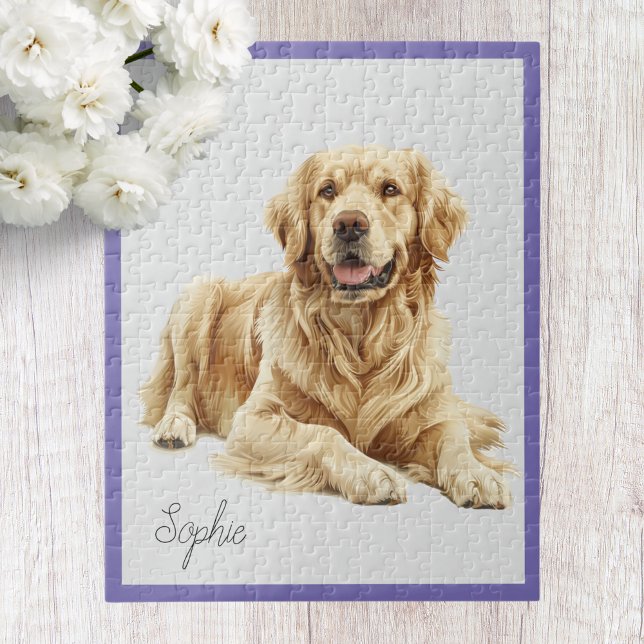 Personalised Golden Retriever Jigsaw Puzzle (Creator Uploaded)