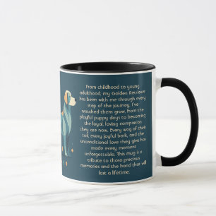 Personalised Golden Retriever Mug Custom Text