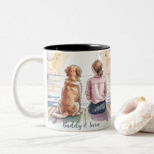 Personalised Golden Retriever Mum Mug - Custom