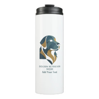 personalised golden retriever Mum Thermal Tumbler