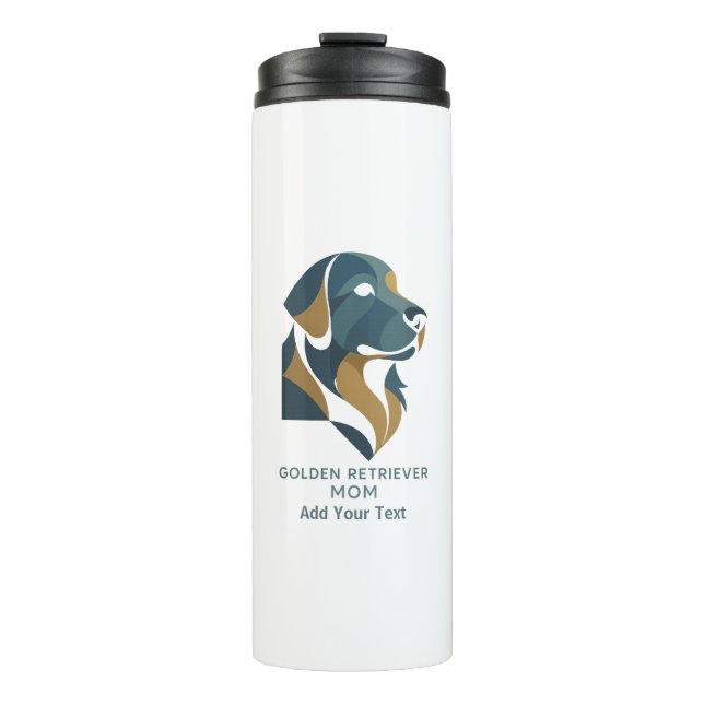 personalised golden retriever Mum Thermal Tumbler (Front)