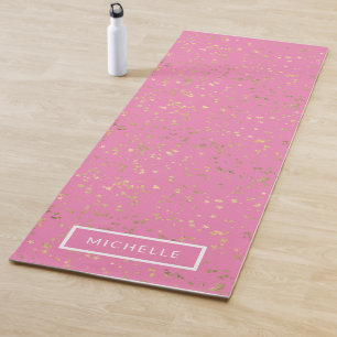 Personalised Golden Stars Yoga Mat