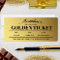 Personalised Golden Ticket Party Invitation