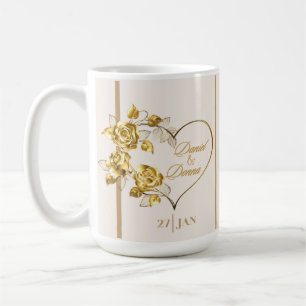 Personalised Golden Wedding Mug