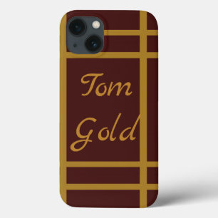 Personalised Golden Wine iPhone 13 Case
