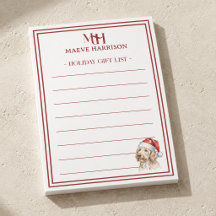 Personalised Goldendoodle Christmas Gift List