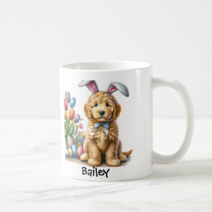 Personalised Goldendoodle Easter Bunny/Spring Mug