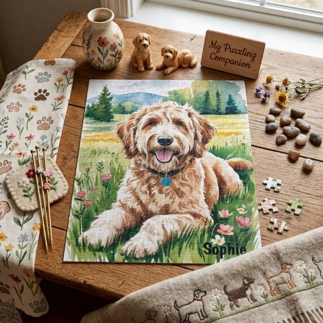 Personalised Goldendoodle Jigsaw Puzzle (Creator Uploaded)