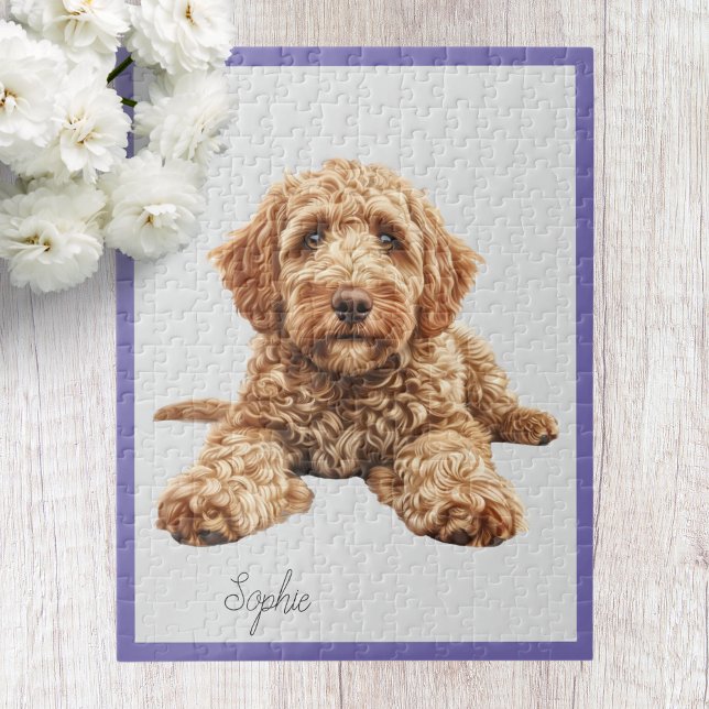Personalised Goldendoodle Jigsaw Puzzle (Creator Uploaded)