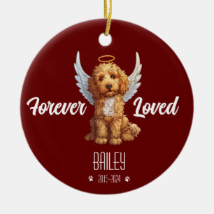 Personalised Goldendoodle Memorial Ornament