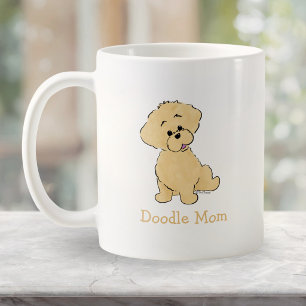 Personalised Goldendoodle Puppy Cute Dog Art Mug