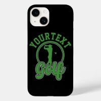Personalised Golf ADD NAME Retro Pro Golfer Swing