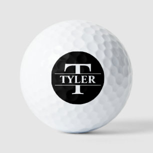 Personalised Golf Ball - Black
