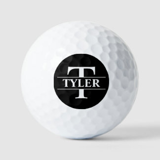 Personalised Golf Ball - Black