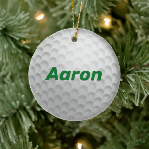 Personalised Golf Ball Christmas Ornament Gift