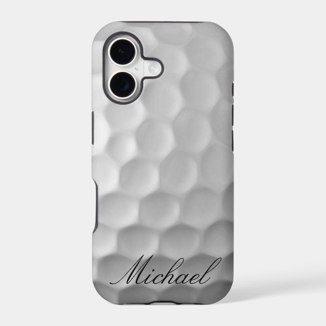 Personalised Golf Ball Dimples Texture Pattern (Back)