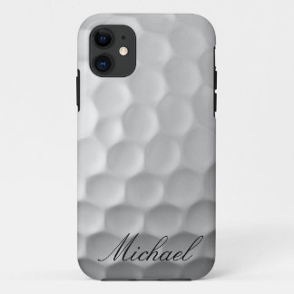 Personalised Golf Ball Dimples Texture Pattern iPhone 11 Case