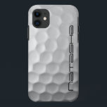 Personalised Golf Ball Dimples Texture Pattern iPhone 11 Case<br><div class="desc">Personalised Golf Ball Dimples Texture Pattern</div>