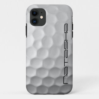Personalised Golf Ball Dimples Texture Pattern iPhone 11 Case