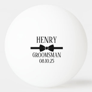 Personalised Golf Ball: Groomsman Gift, Wedding Ping Pong Ball