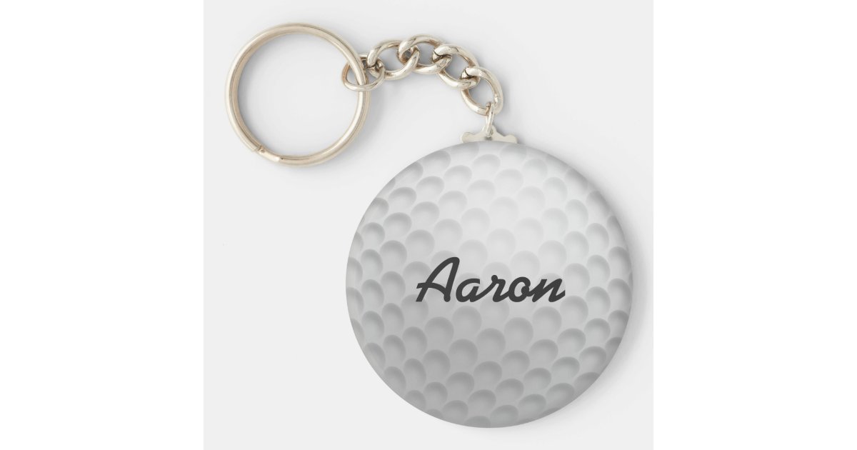 Personalised Golf Ball Keyring Keychain Gift