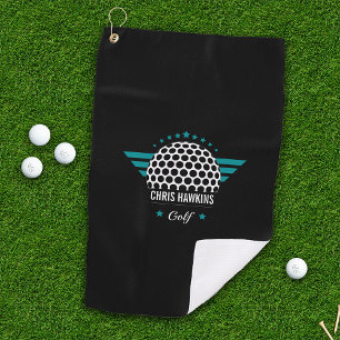 Personalised Golf Ball Logo Golf Towel