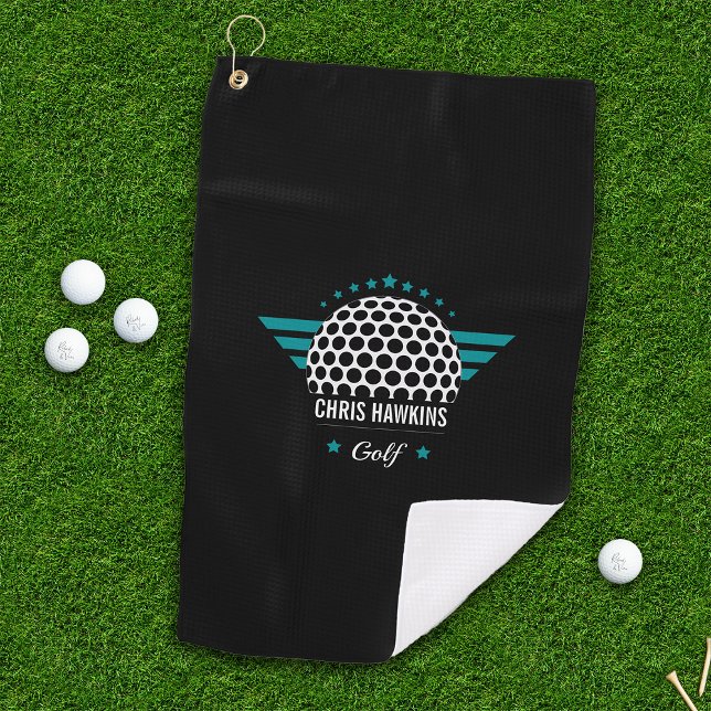 Personalised Golf Ball Logo Towel (Creator Uploaded)