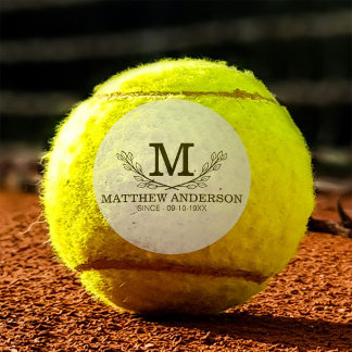Personalised Golf Ball Pattern Name Monogram Age