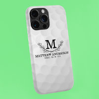 Personalised Golf Ball Pattern Name Monogram Age