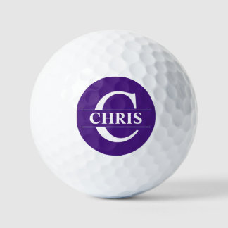 Personalised Golf Ball - Purple