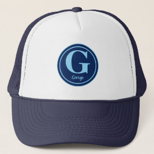 Personalised Golf Ball with Elegant Letter G  Trucker Hat