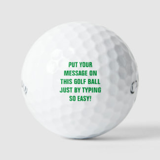 Personalised Golf Balls