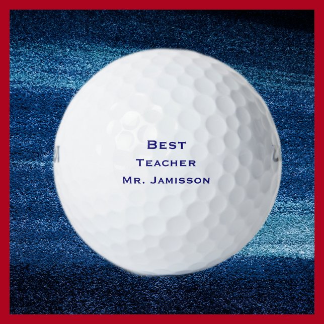 Personalised Golf Balls, Best Teacher Balls (Creator Uploaded)